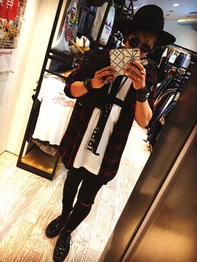 「long clothing（ロングクロージング）のアイテム」を使った、Yamato  Nakajimaさん（メンズ・171cm）の秋コーディネート