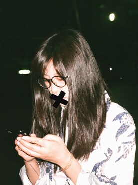 「MONKI（モンキ）のアイテム（シャツワンピース）」を使った、G.Tさん（レディース・167cm）の夏コーディネート