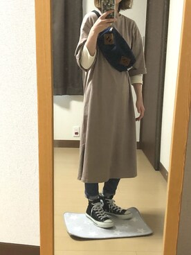 「UPTIGHT（アップタイト）のアイテム」を使った、かめさん（レディース・155cm）の春コーディネート