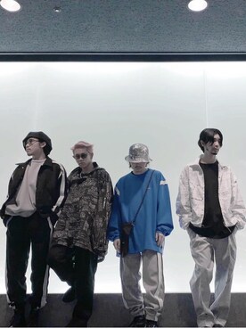 「NEONSIGN（ネオンサイン）のアイテム（ブルゾン）」を使った、sounakajimaさん（メンズ・173cm）の冬コーディネート