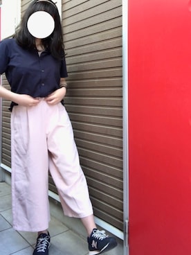 エアリズムフルオープンポロ 半袖 を使ったレディース人気ファッションコーディネート Wear