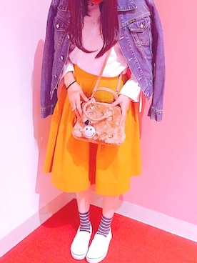 「ニコちゃん」｜「アイテム（ジャケット/アウター）」を使った、Haruna ¨̮ さん（レディース・157cm）の秋コーディネート