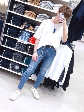 「WEGO（ウィゴー）のアイテム（キーケース/キーアクセサリー）」を使った、ぽんぽんさん（メンズ・165cm）の夏コーディネート