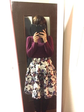 「L'EST ROSE（レストローズ）のアイテム（トップス）」を使った、kaoriさん（レディース・160cm）の冬コーディネート