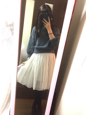 「tocco（トッコ）のアイテム（スカート）」を使った、kaoriさん（レディース・160cm）の冬コーディネート