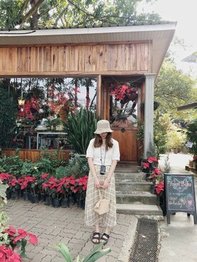 「ZARA（ザラ）のアイテム（ジャケット/アウター、ベージュ系）」を使った、charlotte/rinさん（レディース・168cm）の冬コーディネート