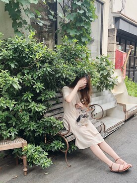「WEGO（ウィゴー）のアイテム（バッグ、その他）」を使った、charlotte/rinさん（レディース・168cm）の夏コーディネート