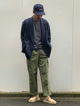 「417 EDIFICE（フォーワンセブンエディフィス）のアイテム（キャップ）」を使った、yamaguchiさん（メンズ・175cm）の春コーディネート