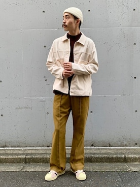 「417 EDIFICE（フォーワンセブンエディフィス）のアイテム（ブルゾン）」を使った、yamaguchiさん（メンズ・175cm）の秋コーディネート