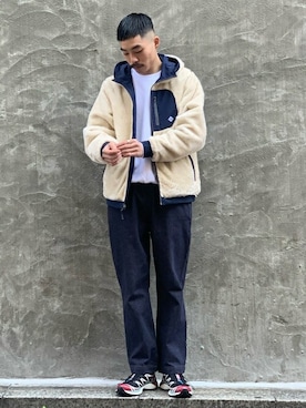 「417 EDIFICE（フォーワンセブンエディフィス）のアイテム（ブルゾン）」を使った、yamaguchiさん（メンズ・175cm）の秋コーディネート
