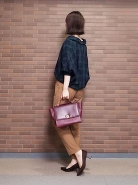 「Mathilda（マチルダ）のアイテム（パンプス）」を使った、ぶどう🍇さん（レディース・167cm）の冬コーディネート