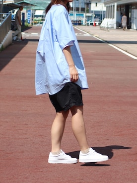 「BASISBROEK（バシスブルック）のアイテム」を使った、まきさん（レディース・160cm）の夏コーディネート