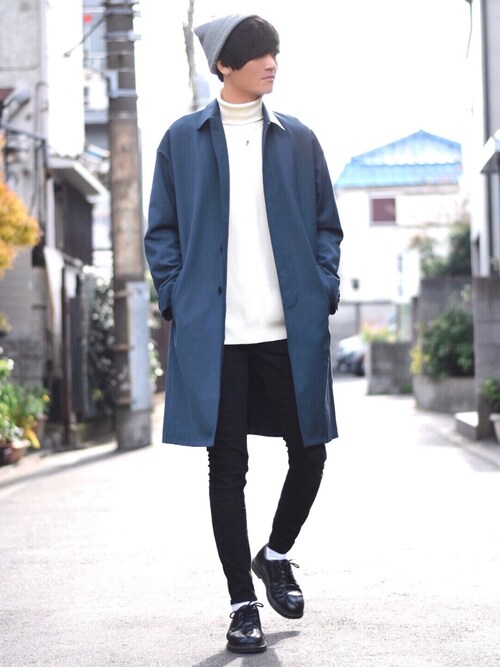 Y がらし Doopzのステンカラーコートを使ったコーディネート Wear