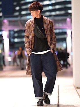 メンズのチェスターコートコーディネート Zozotown