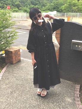 「アイテム（ワンピース/ドレス）」を使った、mi。さん（レディース・155cm・10代）の夏コーディネート