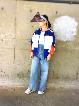 「SPINNS(スピンズ)のアイテム(ヘアバンド)」を使った、あおいさん(レディース・158cm)の春コーディネート