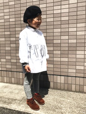 「FITH（フィス）のアイテム（ブーツ）」を使った、K★GA.さん（キッズ・110cm）の春コーディネート