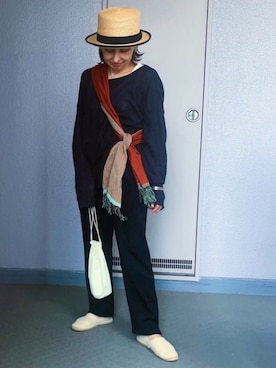 「PULETTE（プレット ）のアイテム」を使った、gunjianさん（レディース・148cm）の春コーディネート