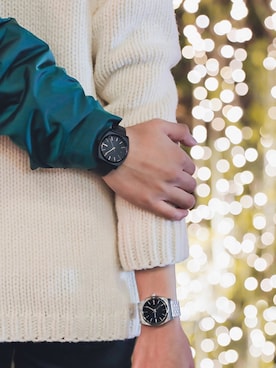 「アイテム（アナログ腕時計、その他）」を使った、NIXONさん（レディース・167cm）の冬コーディネート