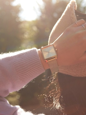 NIXON(ニクソン)の「K SQUARED MILANESE NA1206502-00 ALL GOLD