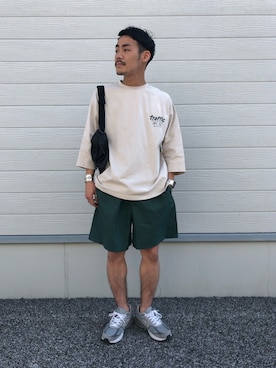 「アイテム（メッセンジャーバッグ）」を使った、yamasas0911さん（メンズ・165cm）の春コーディネート