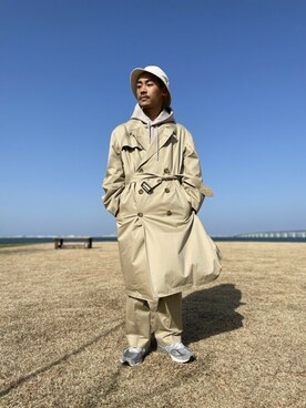 「INHERIT（インヘリット）のアイテム」を使った、yamasas0911さん（メンズ・165cm）の冬コーディネート