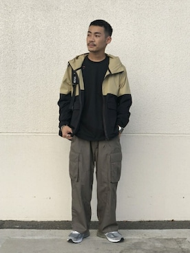 「カーゴパンツコーデ」｜「アイテム（ブルゾン）」を使った、yamasas0911さん（メンズ・165cm）の冬コーディネート