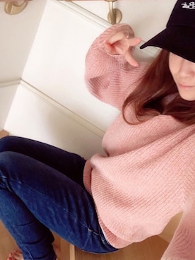 「NANO universe（ナノユニバース）のアイテム（キャップ）」を使った、HYRさん（レディース・151cm）の秋コーディネート