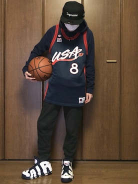 「Champion（チャンピオン）のアイテム（タンクトップ）」を使った、zekihiroさん（メンズ・170cm）の春コーディネート