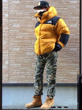 「バルトロ」｜「アイテム（帽子）」を使った、zekihiroさん（メンズ・170cm）の冬コーディネート