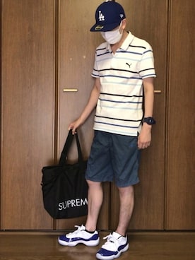 「Jordan」｜「アイテム（腕時計）」を使った、zekihiroさん（メンズ・170cm）の夏コーディネート