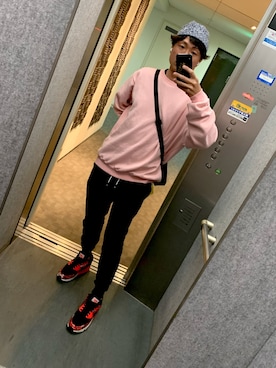 「Champion（チャンピオン）のアイテム（ショルダーバッグ）」を使った、singoさん（メンズ・168cm）の春コーディネート
