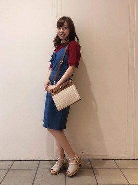 マジェスティックレゴンラフォーレ原宿店スタッフさん（レディース・152cm）の春コーディネート