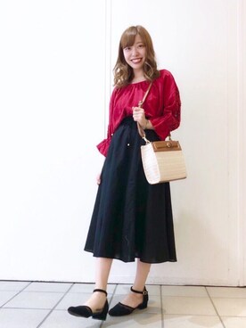 マジェスティックレゴンラフォーレ原宿店スタッフさん（レディース・152cm）の春コーディネート