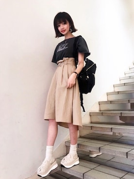 マジェスティックレゴンラフォーレ原宿店スタッフさん（レディース・163cm）の春コーディネート