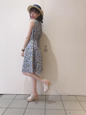 マジェスティックレゴンラフォーレ原宿店スタッフさん（レディース・163cm）の春コーディネート