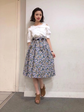「海の日」｜マジェスティックレゴンラフォーレ原宿店スタッフさん（レディース・163cm）の春コーディネート