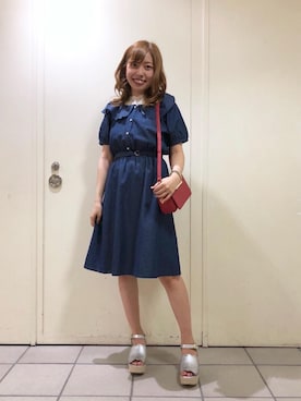 マジェスティックレゴンラフォーレ原宿店スタッフさん（レディース・152cm）の夏コーディネート