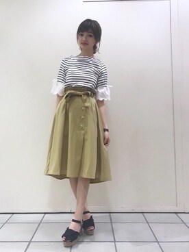 マジェスティックレゴンラフォーレ原宿店スタッフさん(レディース・163cm)の夏コーディネート