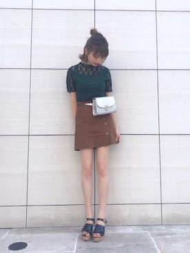 マジェスティックレゴンラフォーレ原宿店スタッフさん（レディース・163cm）の夏コーディネート