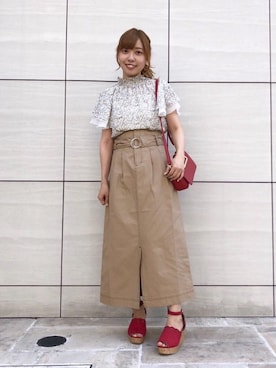 マジェスティックレゴンラフォーレ原宿店スタッフさん(レディース・152cm)の夏コーディネート
