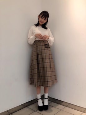 マジェスティックレゴンラフォーレ原宿店スタッフさん（レディース・162cm）の秋コーディネート