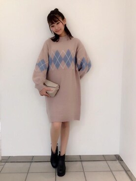 マジェスティックレゴンラフォーレ原宿店スタッフさん（レディース・162cm）の秋コーディネート