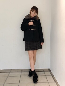 マジェスティックレゴンラフォーレ原宿店スタッフさん（レディース・156cm）の秋コーディネート