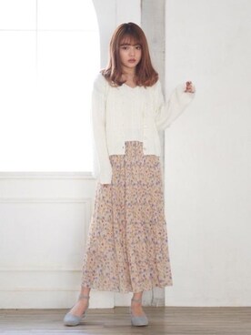 マジェスティックレゴンラフォーレ原宿店スタッフさん（レディース・163cm）の冬コーディネート