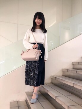 マジェスティックレゴンラフォーレ原宿店スタッフさん（レディース・154cm）の冬コーディネート