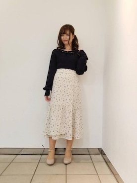 マジェスティックレゴンラフォーレ原宿店スタッフさん（レディース・155cm）の冬コーディネート