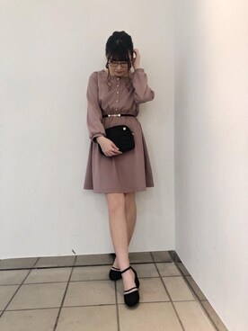 マジェスティックレゴンラフォーレ原宿店スタッフさん（レディース・156cm）の春コーディネート