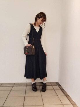 マジェスティックレゴンラフォーレ原宿店スタッフさん（レディース・155cm）の春コーディネート