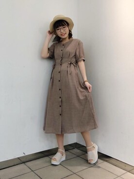 マジェスティックレゴンラフォーレ原宿店スタッフさん（レディース・162cm）の春コーディネート